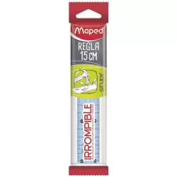 (245320) MAPED STUDY REGLA 15CM IRROMPIBLE TRANSLÚCIDA