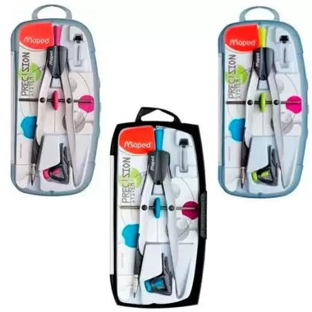 (291010) MAPED BIGOTERA GIGANTE DE METAL PRECISION SYSTEM C/ ADAPTADOR UNIVERSAL COLORES SURTIDOS