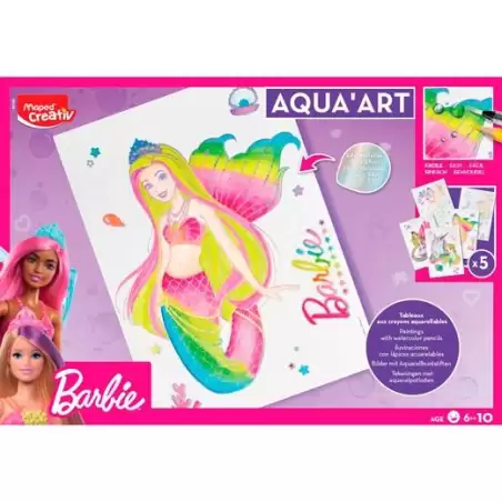 (907063) MAPED MAXI SET CREATIVO AQUA´ART BARBIE +6 AÑOS