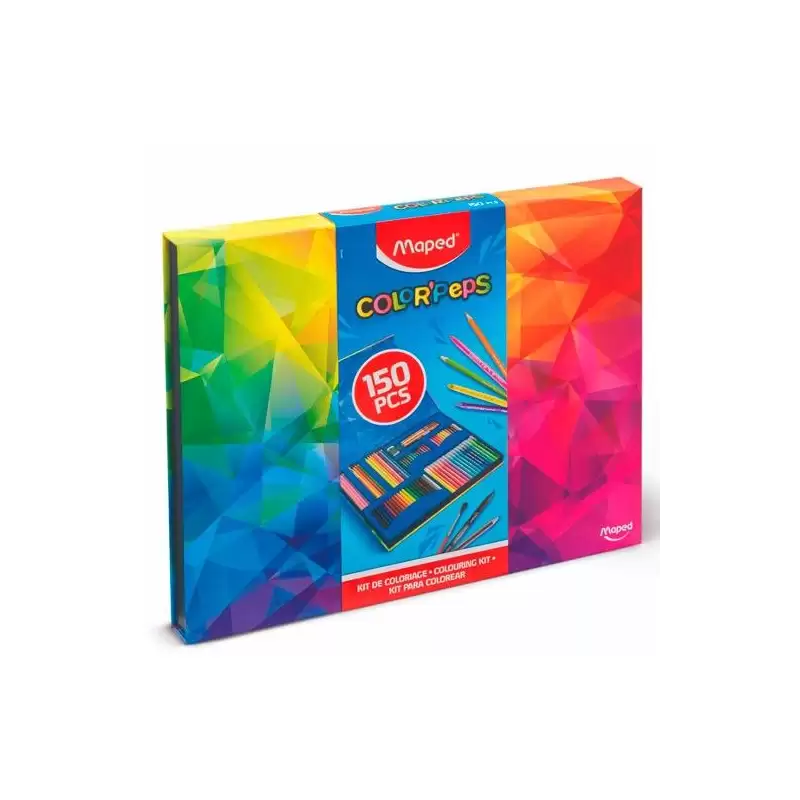 (984726) MAPED KIT COLORACIÓN 150 PIEZAS COLORPEPS C/SURTIDOS ESTUCHE CARTÓN