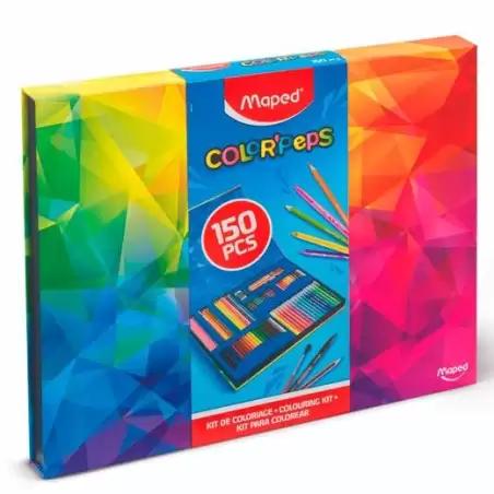 (984726) MAPED KIT COLORACIÓN 150 PIEZAS COLORPEPS C/SURTIDOS ESTUCHE CARTÓN