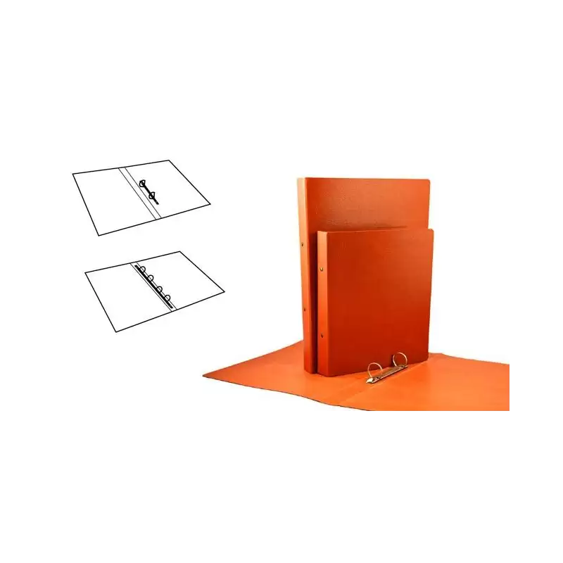 (0182N) MARIOLA CARPETA ANILLAS 2 X 40MM FOLIO CARTÓN COMPACTO GOFRADO CUERO