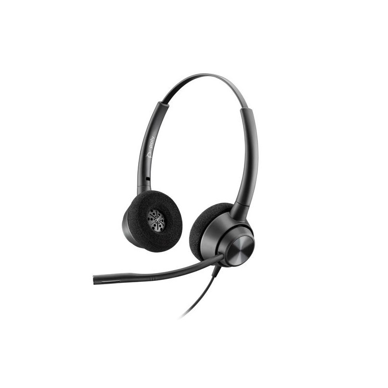 (767G0AA) HP POLY AURICULARES DE DIADEMA BIAURAL C/ MICRÓFONO CABLE USB ENCOREPRO HW320 NEGRO