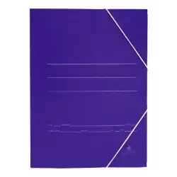 (1045) MARIOLA CARPETA CARTÓN BÁSICA 500GR CUARTO C/GOMAS SOLAPA 24X19CM CARTÓN MATE AZUL