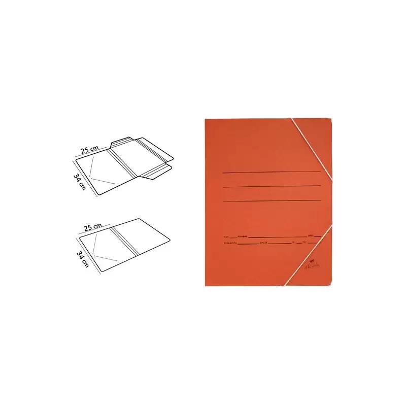 (1185) MARIOLA CARPETA CARTÓN 500 GR SOLAPA GOMAS FOLIO CUERO MATE -20U-