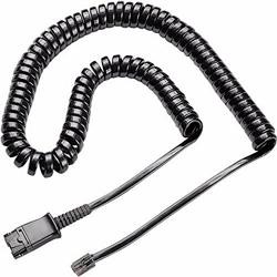 (784S0AA) HP POLY CABLE RIZADO NEGRO PARA TELÉFONOS FIJOS - U10P-S