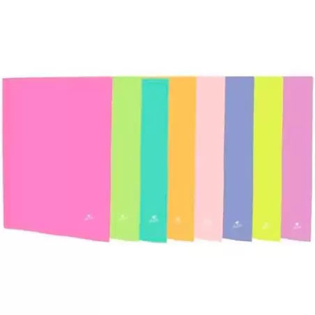 (283FP) MARIOLA CARPETAS ANILLAS 4 X 25MM FOLIO CARTÓN PLASTIFICADO MATE C/SURTIDOS PASTEL