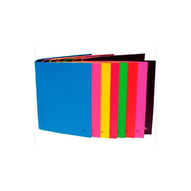 (284FP) MARIOLA CARPETA ANILLAS 4 X 25MM FOLIO CARTÓN FORRADO PLASTIFICADO MATE C/SURTIDOS