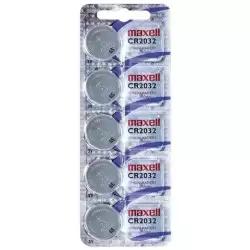 (CR2032 E-B5 MXL) MAXELL PILAS PLANAS DE LITIO 3V - CR2032 -PACK 5-