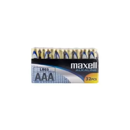 (LR03-32PK PACK SHRIN) MAXELL PILAS ALCALINAS AAA - LR03- PACK 32 UDS