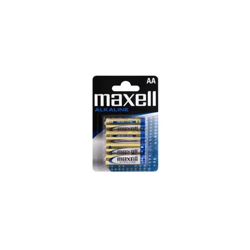 (LR06-B4 MXL) MAXELL PILAS ALCALINAS AA - LR06- PACK 4 UDS