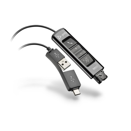 (218266-01/786C6AA) HP POLY ADAPTADOR PARA AURICULARES DA75 QD A PC