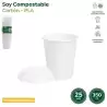 (10317) MAXI PRODUCTS VASO 350CC CARTÓN TAPA DRINK BLANCO PACK 25 UD