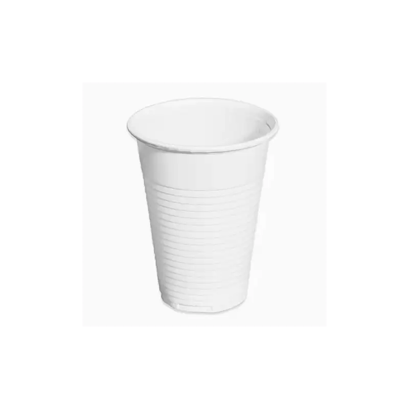 (5103) MAXI PRODUCTS VASO IRROMPIBLE 220CC PLÁSTICO BLANCO - PACK 100 UND -