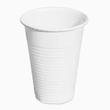 (5103) MAXI PRODUCTS VASO IRROMPIBLE 220CC PLÁSTICO BLANCO - PACK 100 UND -