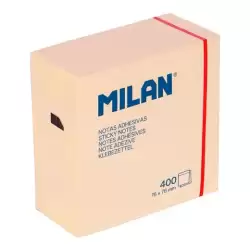 (4151400) MILAN BLOC NOTAS ADHESIVAS 400H 76X76MM AMARILLO CLARO