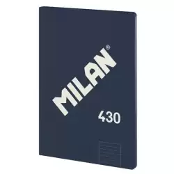(57242G48B) MILAN LIBRETA ENCOLADA A4 48H PAPEL 95GR 1 LÍNEA 7MM SERIE 1918 AZUL