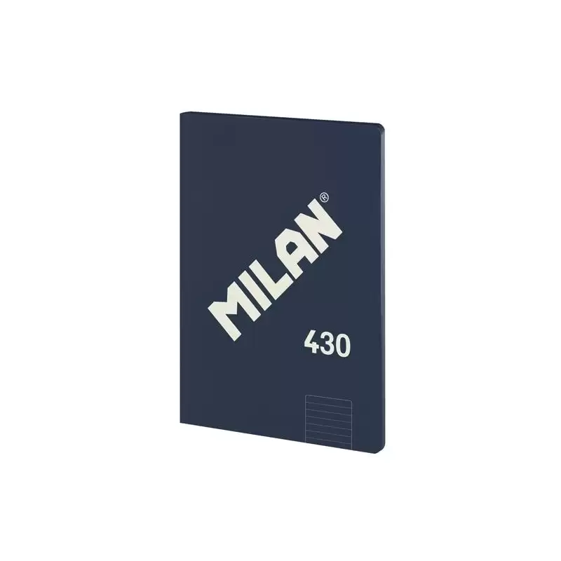 (57242G48B) MILAN LIBRETA ENCOLADA A4 48H PAPEL 95GR 1 LÍNEA 7MM SERIE 1918 AZUL