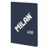 (57242G48B) MILAN LIBRETA ENCOLADA A4 48H PAPEL 95GR 1 LÍNEA 7MM SERIE 1918 AZUL