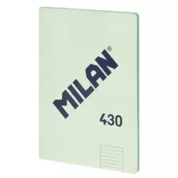 (57242G48GR) MILAN LIBRETA ENCOLADA A4 48H PAPEL 95GR  1 LÍNEA 7MM SERIE 1918 VERDE