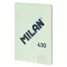 (57242G48GR) MILAN LIBRETA ENCOLADA A4 48H PAPEL 95GR  1 LÍNEA 7MM SERIE 1918 VERDE