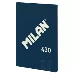(57243G48B) MILAN LIBRETA ENCOLADA A4 48H PAPEL 95GR CUADRICULADO SERIE 1918 AZUL