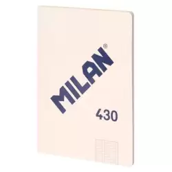 (57243G48BG) MILAN LIBRETA ENCOLADA A4 48H PAPEL 95GR CUADRICULADO SERIE 1918 BEIGE