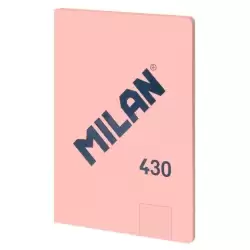 (57243G48P) MILAN LIBRETA ENCOLADA A4 48H PAPEL 95GR CUADRICULADO SERIE 1918 ROSA