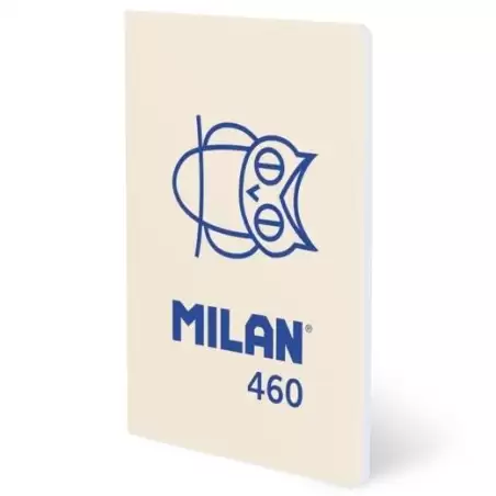 (57252G24BG460) MILAN LIBRETA GRAPADA A5 24H PAPEL BLANCO 95GR LÍNEA 7MM COLECCIÓN 460 SINCE 1918 BEIGE