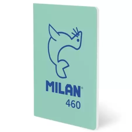 (57252G24GR460) MILAN LIBRETA GRAPADA A5 24H PAPEL BLANCO 95GR LÍNEA 7MM COLECCIÓN 460 SINCE 1918 VERDE