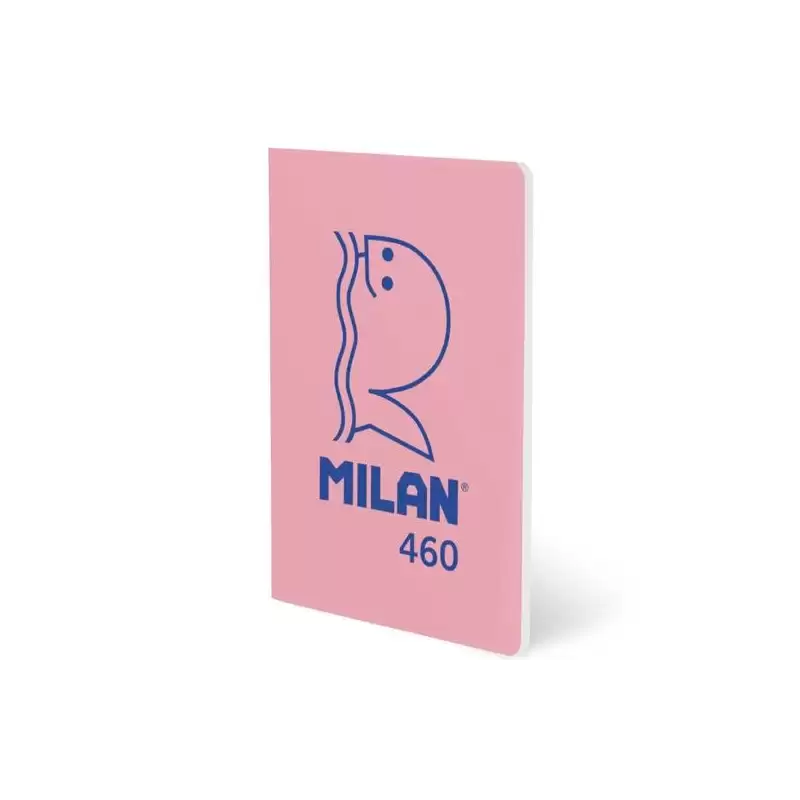 (57252G24P460) MILAN LIBRETA GRAPADA A5 24H PAPEL BLANCO 95GR LÍNEA 7MM COLECCIÓN 460 SINCE 1918 ROSA