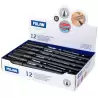 (16429122) MILAN ROTULADOR PERMANENTE PUNTA REDONDA Ø4MM NEGRO CAJA 12 UD