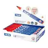 (16429123) MILAN ROTULADOR PERMANENTE PUNTA REDONDA Ø4MM ROJO CAJA 12 UD