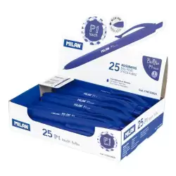 (176510925) MILAN BOLÍGRAFO P1 TOUCH AZUL CAJA EXPOSITORA 25U
