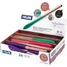 (176593924) MILAN BOLÍGRAFO STYLUS COPPER CON PUNTERO AZUL 4 COLORES SURTIDOS EXPOSITOR -24U-