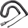 (784S0AA) HP POLY CABLE RIZADO NEGRO PARA TELÉFONOS FIJOS - U10P-S