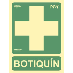 (6170-05H VE) ARCHIVO 2000 SEÑAL "BOTIQUÍN" 224X300 PVC VERDE