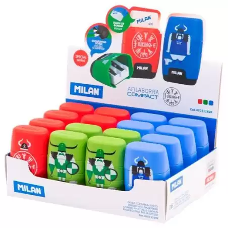 (4703116VK) MILAN AFILABORRA COMPACT VIKINGS CAJA EXPOSITORA 16U C/SURTIDOS