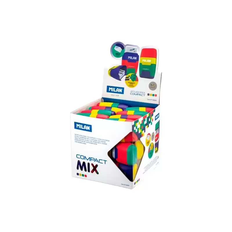 (4710624) MILAN AFILABORRA COMPAC MIX CUBO EXPOSITOR 24 UD C/SURTIDOS