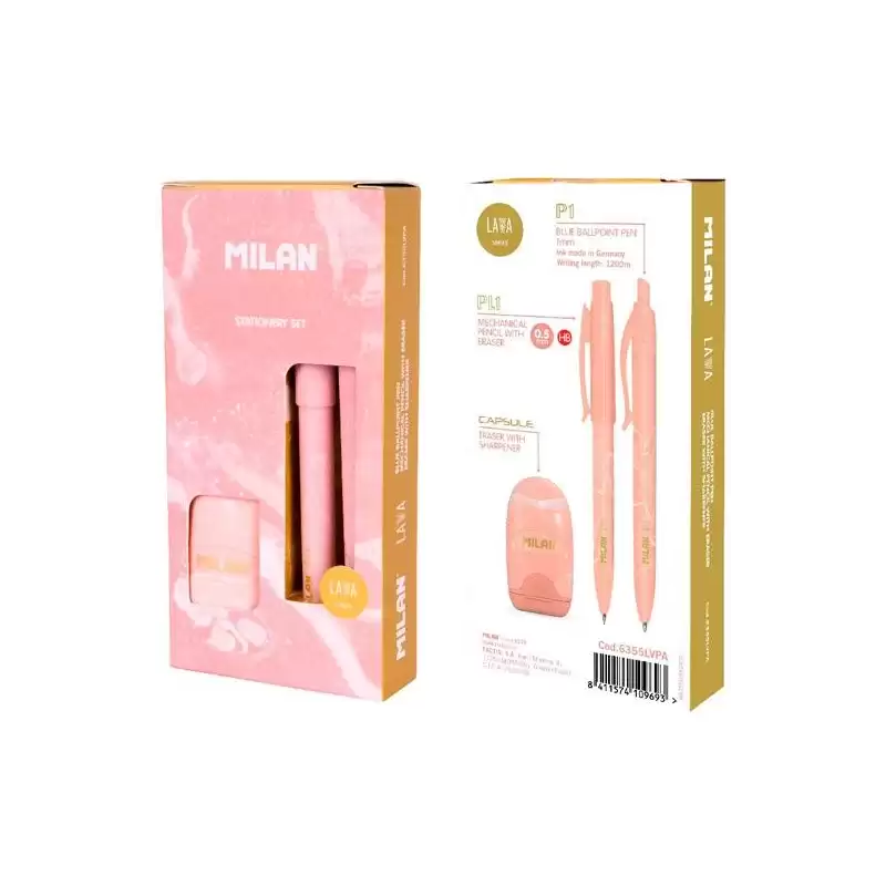 (6355LVPA) MILAN CAJA REGALO SERIE LAVA CON BOLÍGRAFO P1