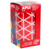 (4869) APLI GOMETS TRIANGULARES 20MM ROLLO ROJO -ROLLO 2832 UNIDADES-
