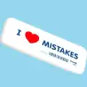 (CNM4806) MILAN GOMA 4806 MISTAKES BISELADA MIGA DE PAN FLEXIBLE BLANCO CAJA 6 GOMAS