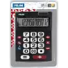 (151712BL) MILAN CALCULADORA NEGRO EXTRA-GRANDE 12 DIGITOS DUAL BLISTER