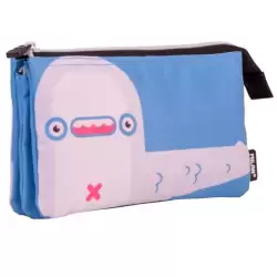 (081133ALNB) MILAN PORTATODO 5 COMPARTIMENTOS SERIE ESPECIAL ALIENS AZUL