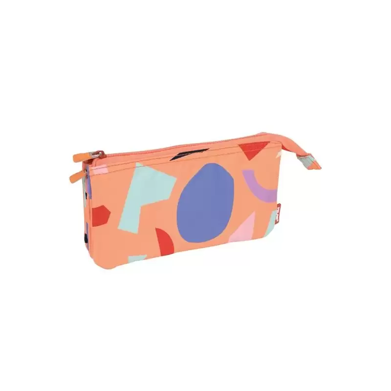 (081133FARN) MILAN PORTATODO 5 COMPARTIMENTOS SERIE ESPECIAL FUN ANIMALS NARANJA