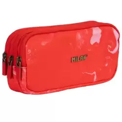 (081135LVR) MILAN PORTATODO 3 CREMALLERAS SERIE LAVA ROJO