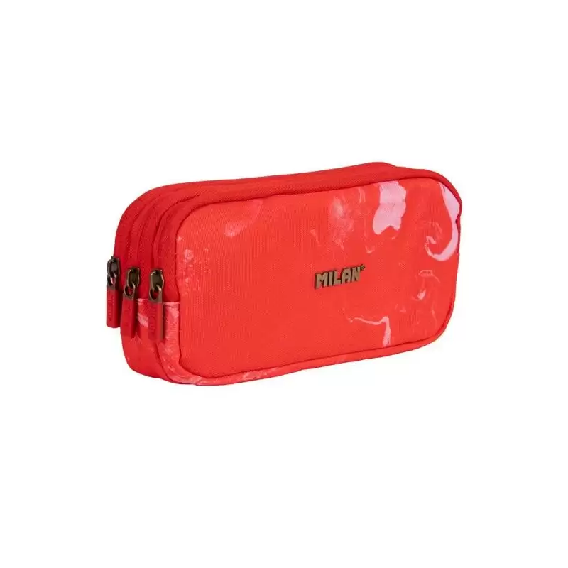 (081135LVR) MILAN PORTATODO 3 CREMALLERAS SERIE LAVA ROJO