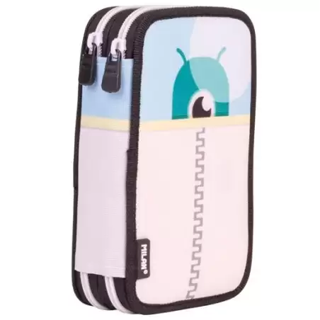 (081264ALNB) MILAN PLUMIER 2 PISOS CON CONTENIDO SERIE ESPECIAL ALIENS AZUL