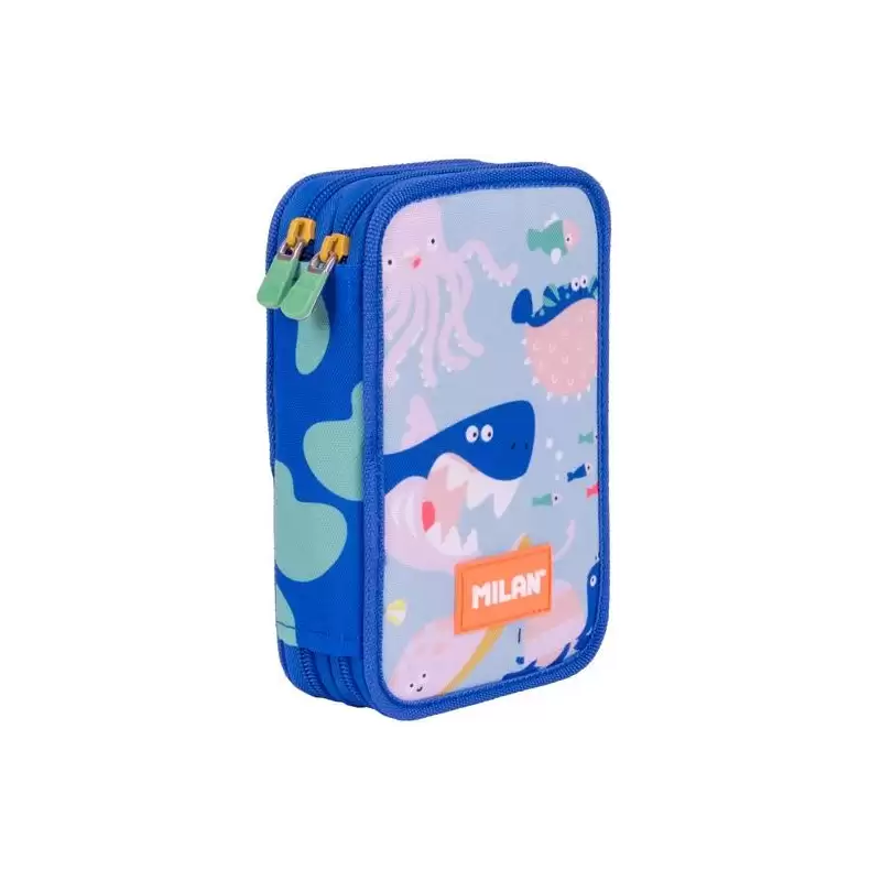 (081264BD) MILAN PLUMIER 2 PISOS CON CONTENIDO SERIE ESPECIAL BLUE ODYSSEY