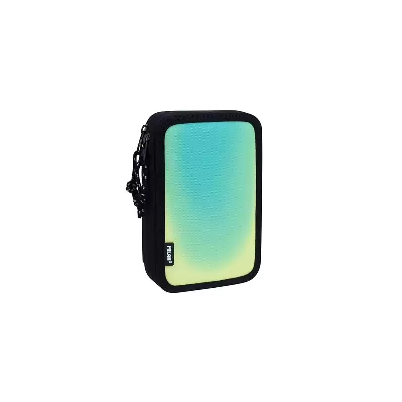 (081264SNK1GR) MILAN PLUMIER 2 PISOS C/CONTENIDO SUNSET NEGRO/VERDE